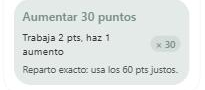 Un reparto exacto