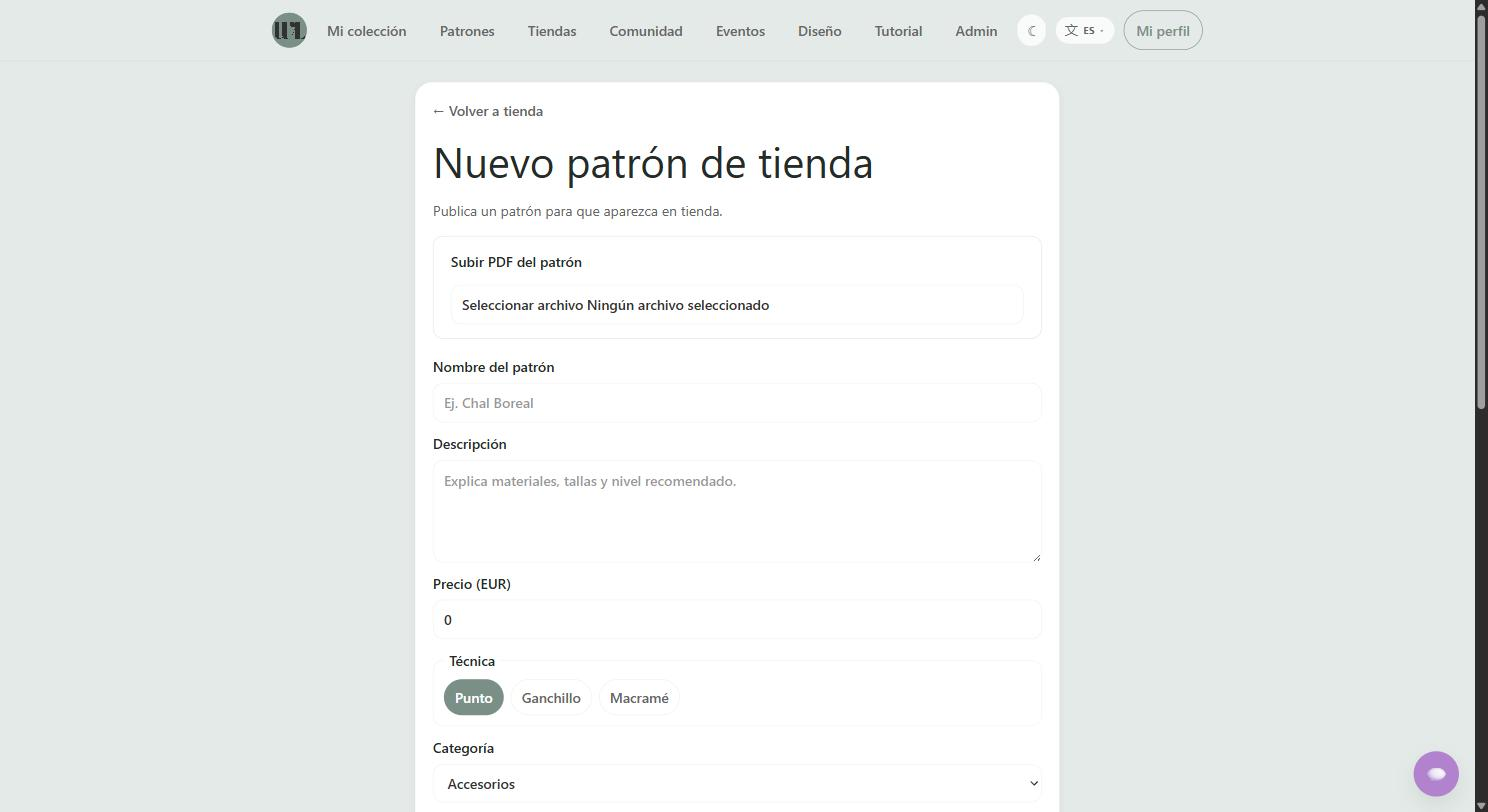 Publicar un patrón